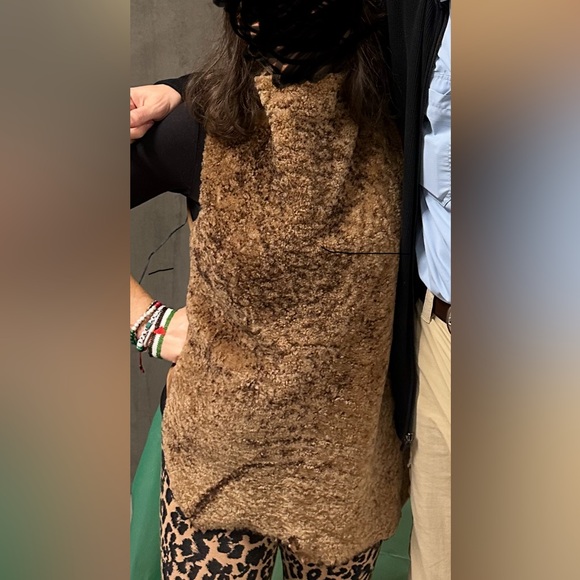 real shearling vest/top soft beautiful EUC - Picture 4 of 4